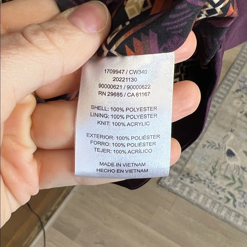Pendleton‎ Women's Plum Waterproof Rain Jacket- XL - Picture 6 of 6